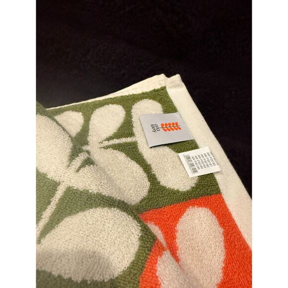 Orla Kiely Multi Stem RARE bath Towel SBNWT UK designer 1970's retro - Picture 4 of 5